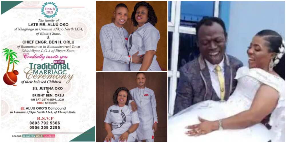 Nigerians react to new wedding invite of man who accused pastor of marrying his wife