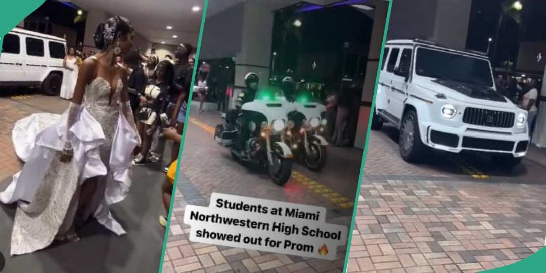 Watch video of graduating students arriving school in convoy, power bikes