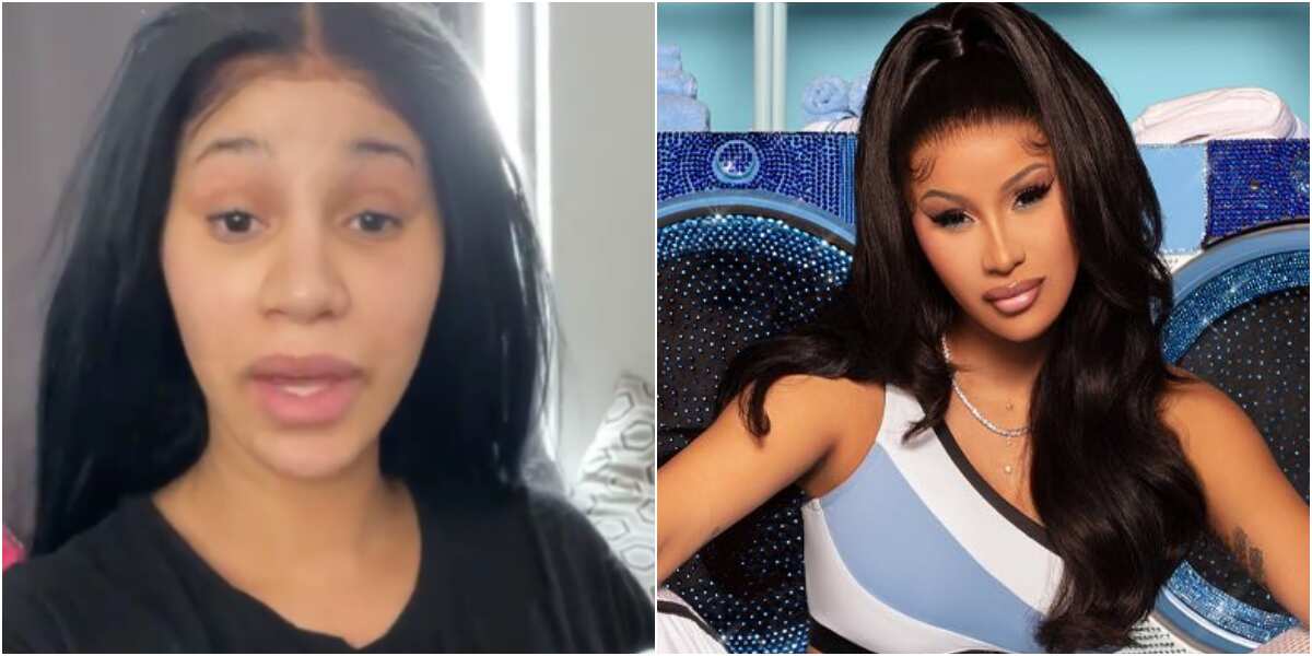 Cardi B blasted people saying that she looks weird without makeup. 