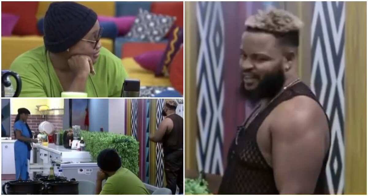 BBNaija: Housemates look on in disbelief as Whitemoney tells story of spraying insecticide instead of deodorant