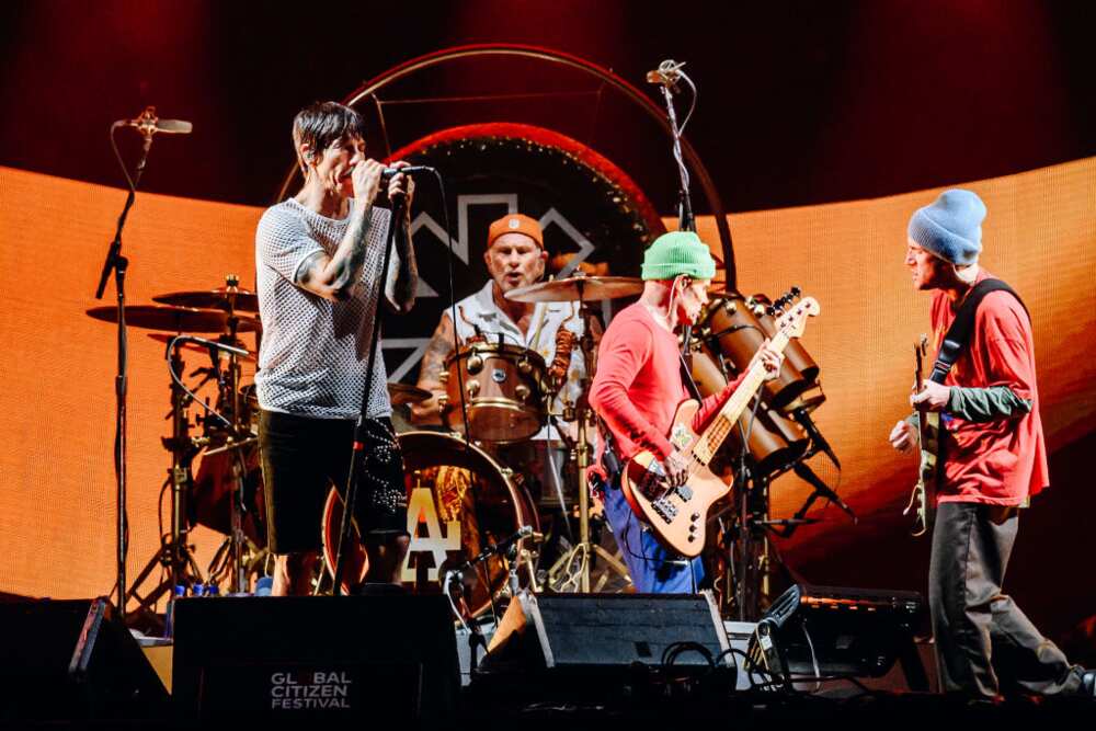 Red Hot Chili Peppers members perform at the 2023 Global Citizen Festival in New York