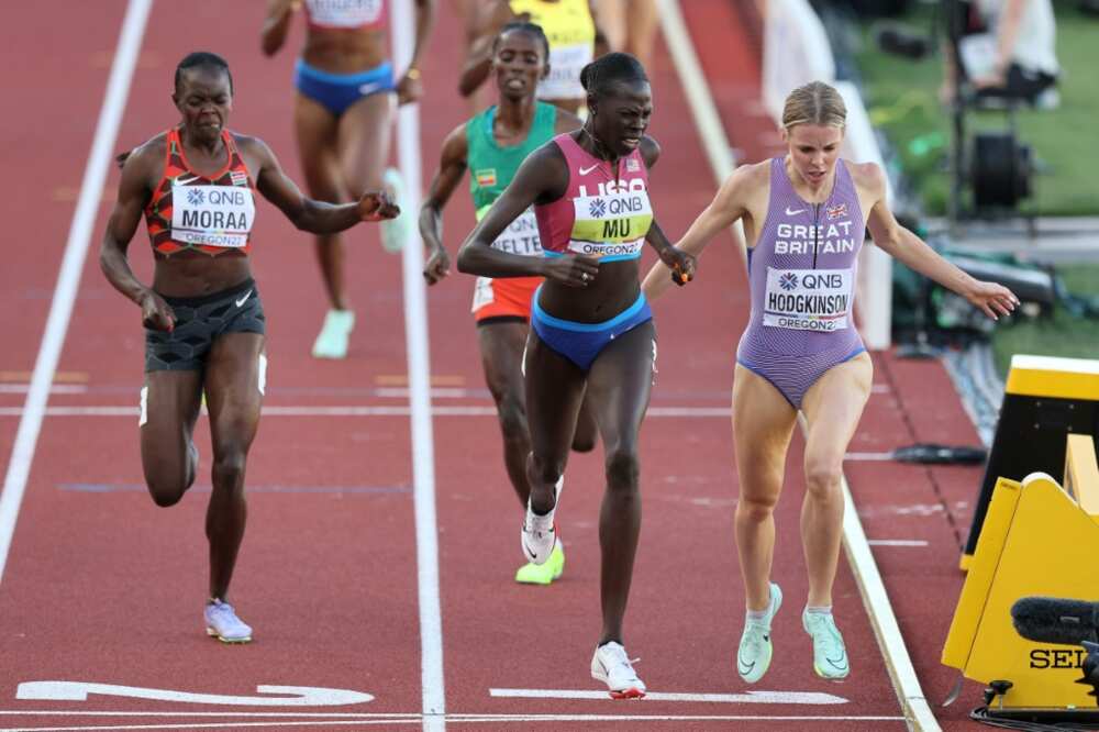 Olympic silver medalist Keely Hodgkinson (R) was left bitterly disappointed by just missing out on the world 800 metres title but Commonwealth gold for England would be some compensation