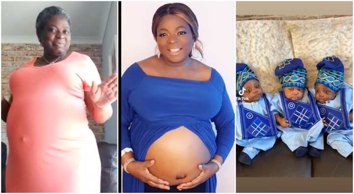 My First Time Of Giving Birth Nigerian Woman Gets Pregnant At Age 54 Welcomes Triplets In