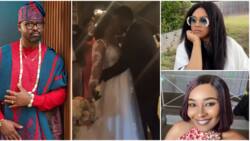 Video as Doris Simeon and Stella Damasus’ ex-husband Daniel Ademinokan gets married for the 3rd time: “Again?”