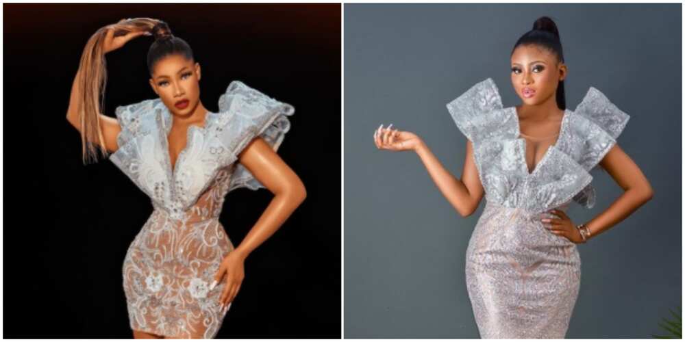 Photos of Tacha ande a fan who recreated her look.