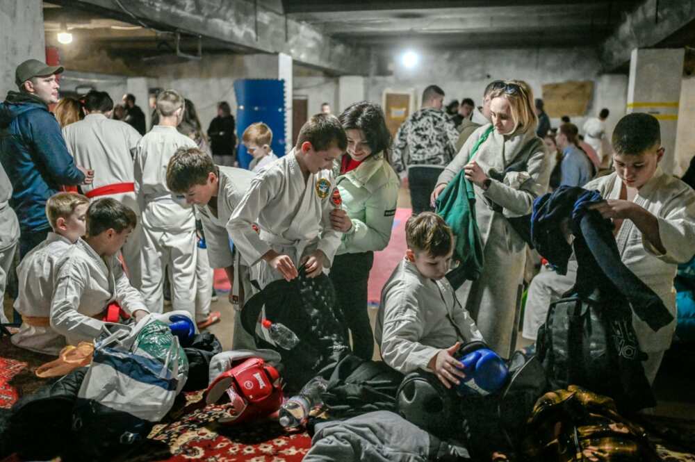 Hundreds of Ukrainians turn out at weekend events organised in basements and shelters