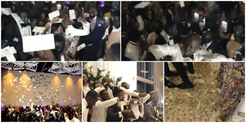Cubana wedding style: Video of recent wedding ceremony where only dollar notes was sprayed goes viral, people