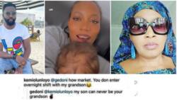My son can never be your grandson: Gedoni gives savage reply to Kemi Olunloyo as she claims grandma
