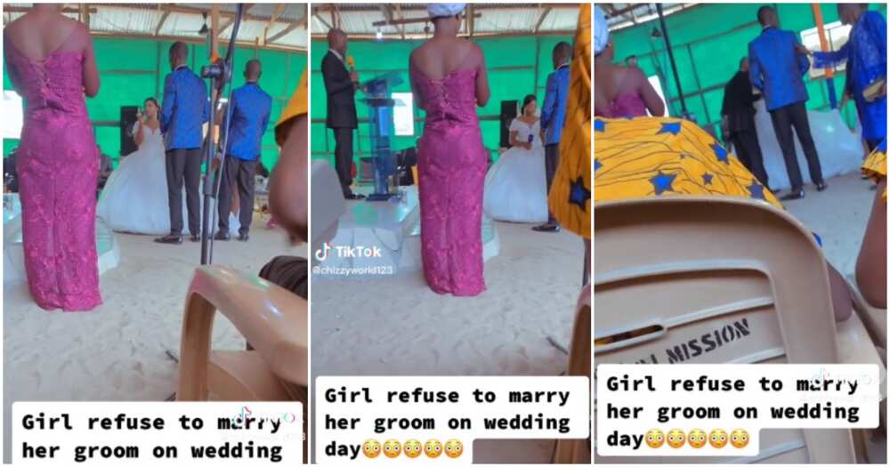 Confusd bride, wedding day, church wedding, bride refuses