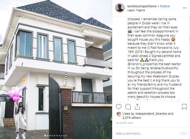 Pretty Nigerian model buys 2nd home in Lekki at age 23 (photos, video)