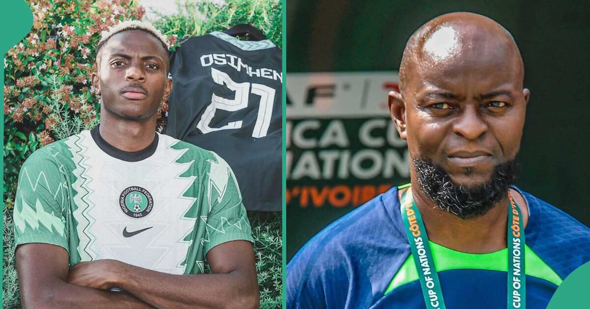 Very angry Victor Osimhen reacts to Finidi George's accusation, blasts people in new video