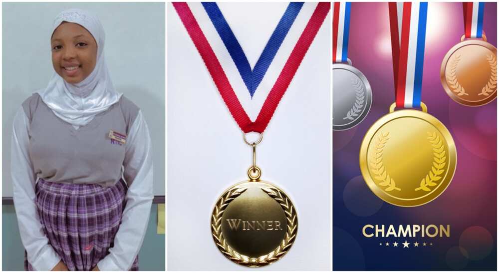 14-year-old Nigerian girl, Fatima Adamu Maikusa who won 7 medals in Maths contests.