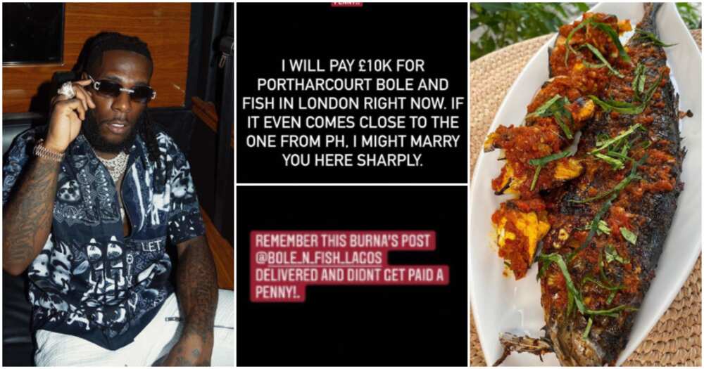 Bole and fish seller calls out Burna Boy