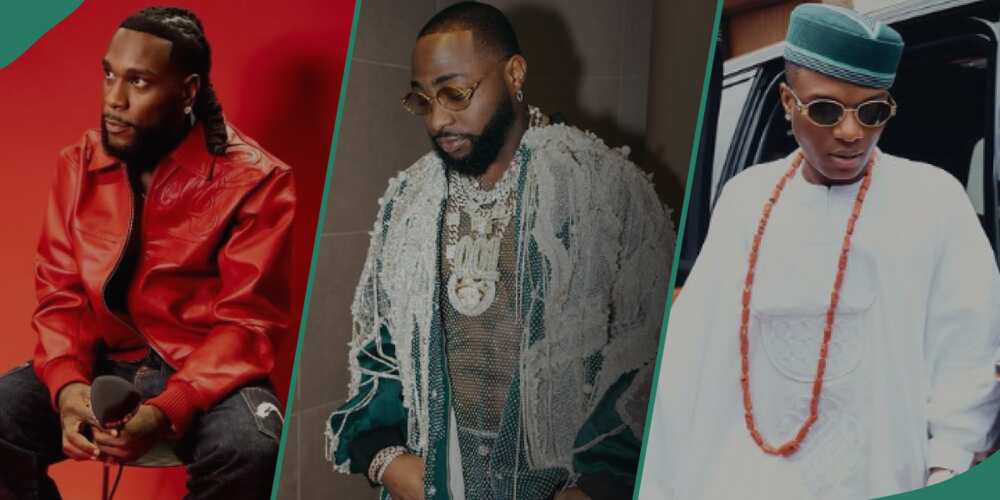 Burna Boy rates self above Wizkid and Davido.