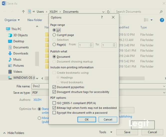 How to create a PDF document