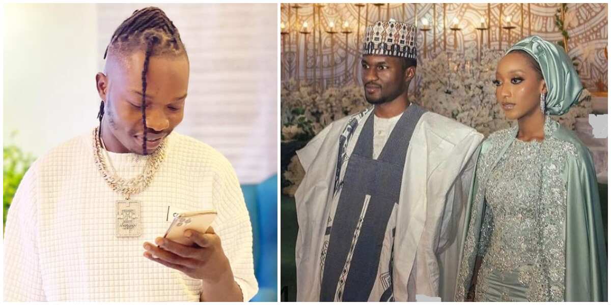 Yusuf Buhari's wedding: Naira Marley reacts as guests dance to his controversial song 'Coming'