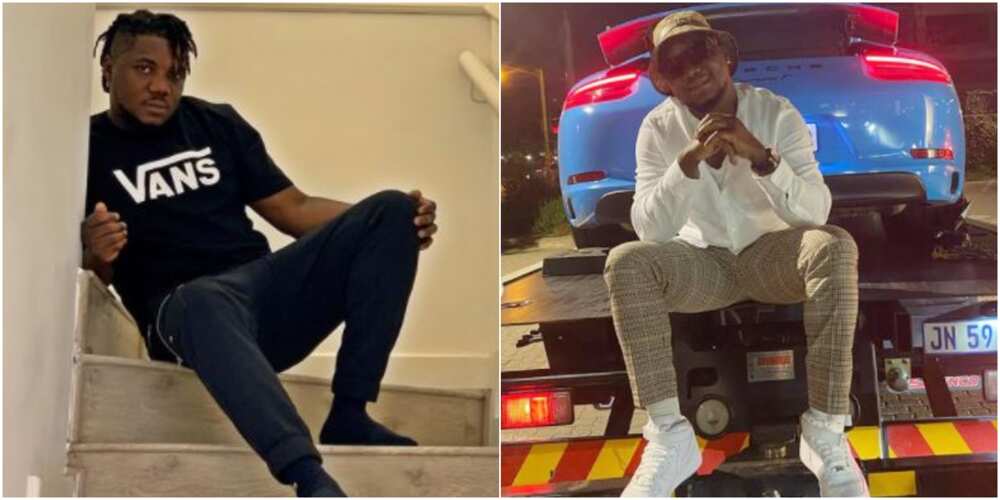 Nigerian rapper CDQ shows off brand new Porsche on social media