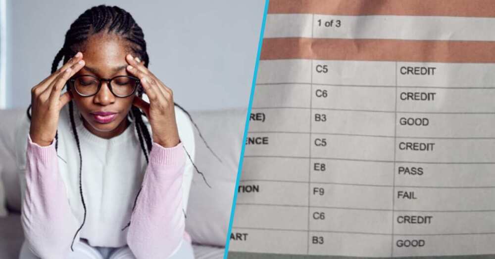 Photo of girl's 2022 WASSCE result. Photo of girl's 2022 WASSCE result.