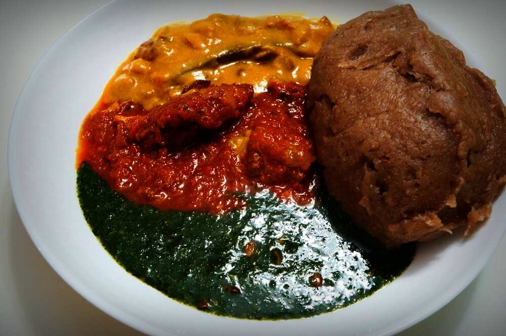 Amala and Ewedu soup