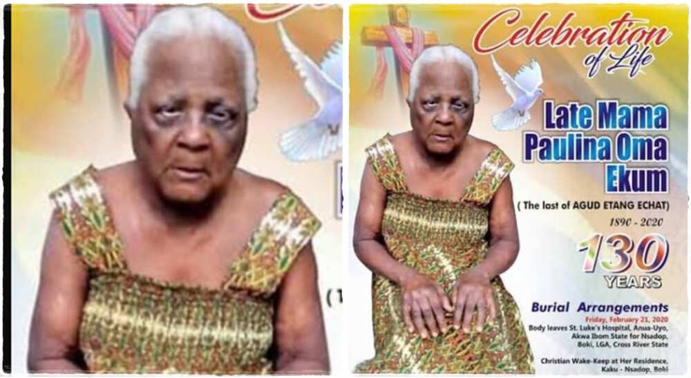 Burial poster of old woman goes viral.