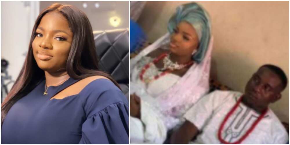 BBNaija's Dorathy reacts as photo of bride who looks like her surfaces on social media