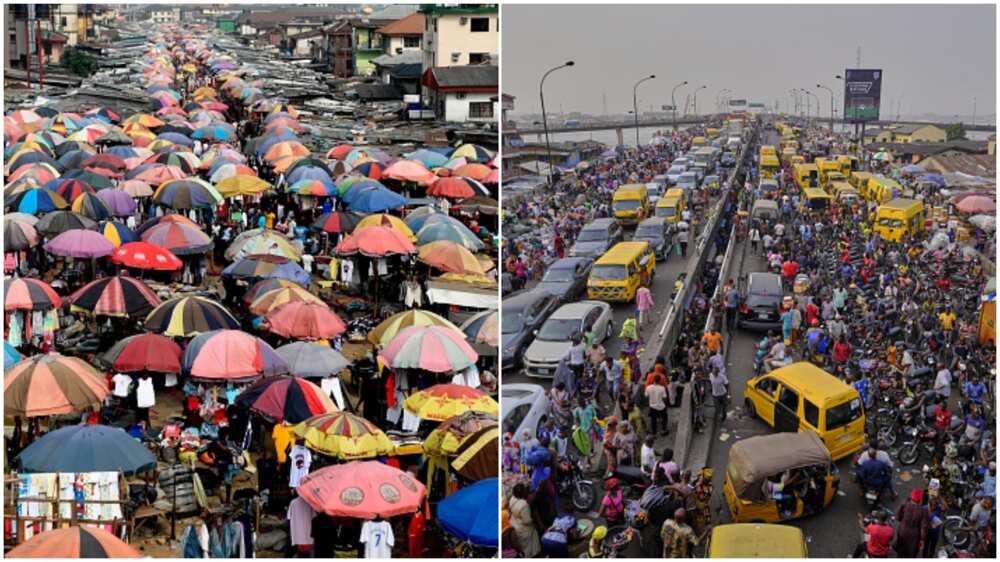 Lagos means lake.