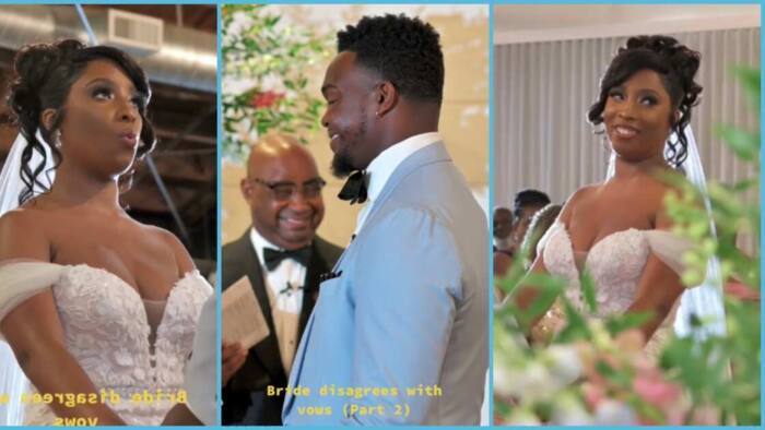 Bride causes stir during wedding, refuses to say "I will obey you" to husband, guests react