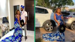 African bride's traditional wedding goes viral on TikTok, sparks netizens' reactions