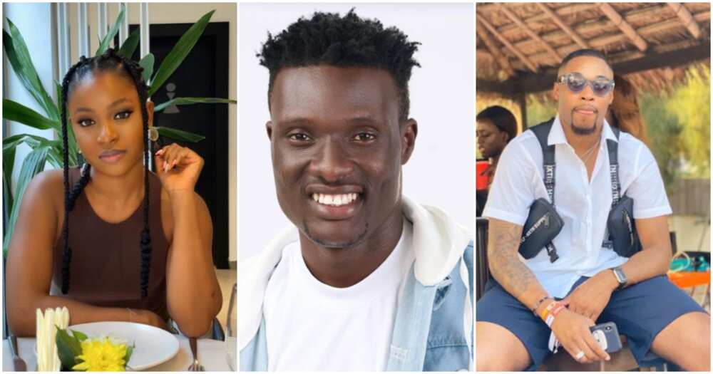 Photos of BBNaija stars Chizzy, Sheggz and Bella