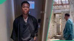 “Side hustle activated”: Reekado Banks says, inspects his 16 units of buildings, video goes viral