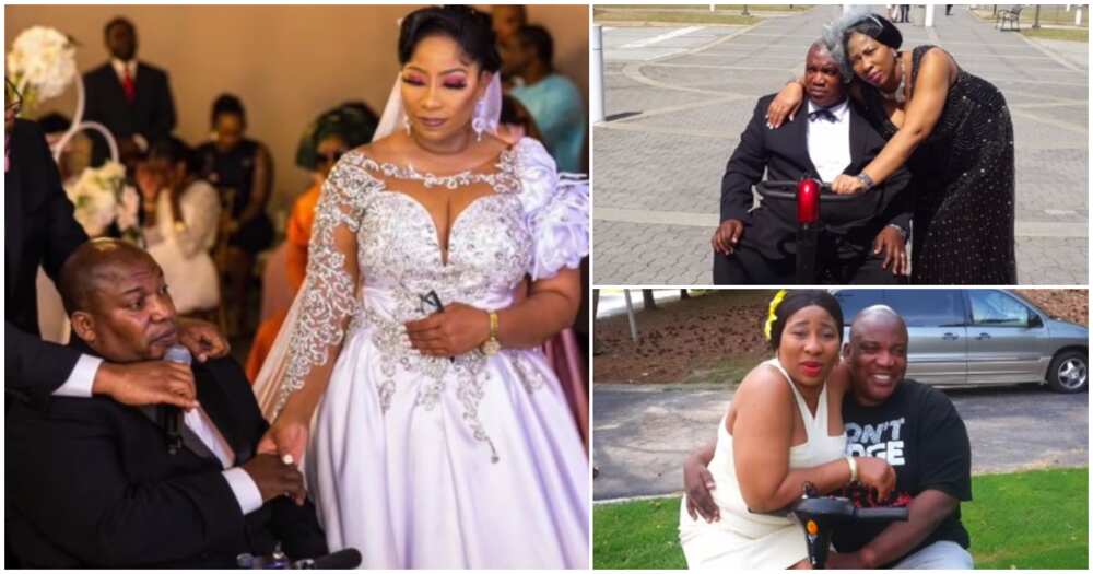 Ranti Jacobs Agbaminoja, Omotayo Agabminoja, US lady, lady marries physically challenged man, Atlanta, Georgia Ranti Jacobs Agbaminoja, Omotayo Agabminoja, US lady, lady marries physically challenged man, Atlanta, Georgia