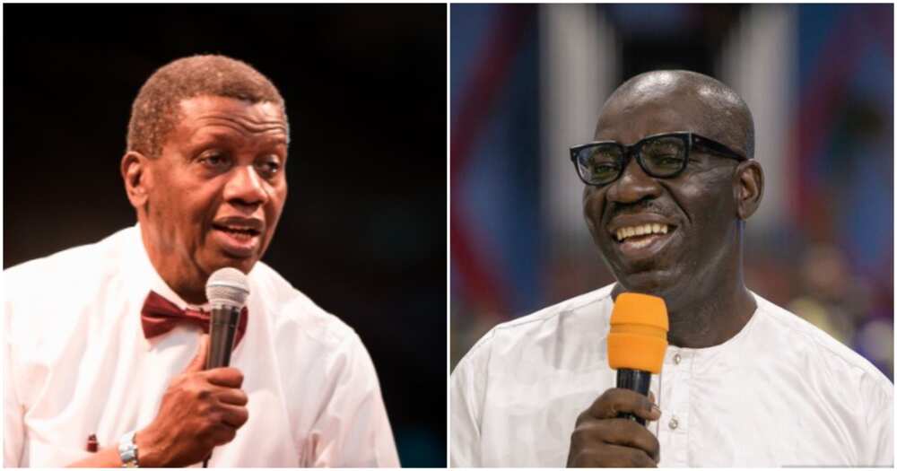Obaseki reveals how God used Pastor Adeboye to assure him of his re-election