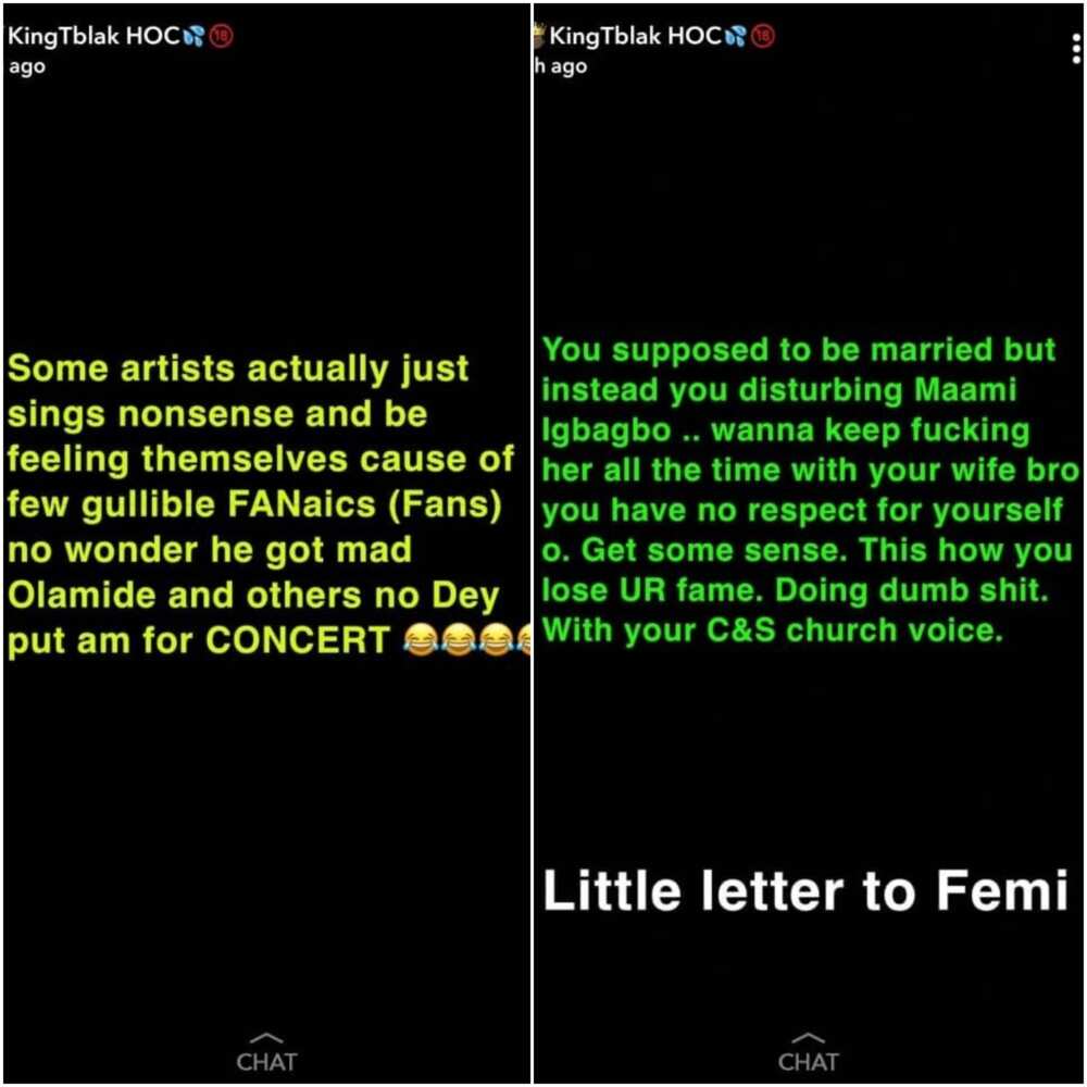 Nigerian man KingTblackHOC calls out Oritsefemi for allegedly trying to sleep with his wife
