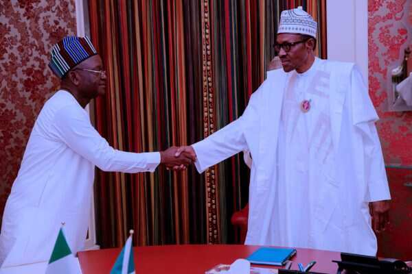 President Buhari meets Samuel Ortom over attack on governor