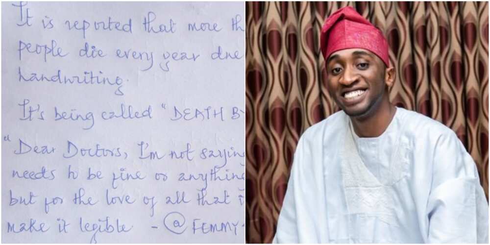 Nigerian doctor challenges colleague to handwriting competition