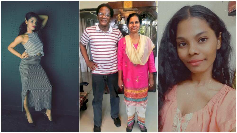 Lady shares sweet story of how her Nigerian father married Indian mother