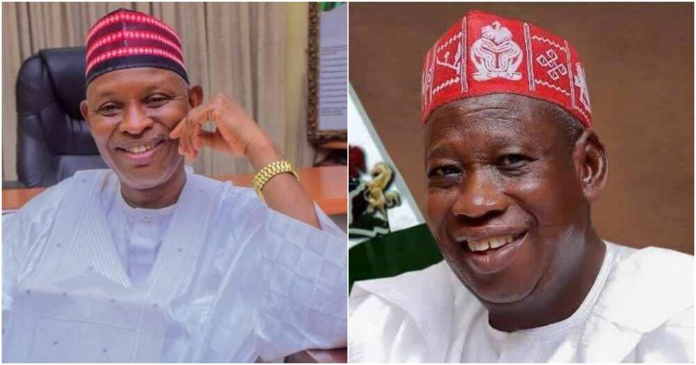 Gwamna Abba Kabir Yusuf da Tsohon Gwamna Abdullahi Umar Ganduje Gwamna Abba Kabir Yusuf da Tsohon Gwamna Abdullahi Umar Ganduje
