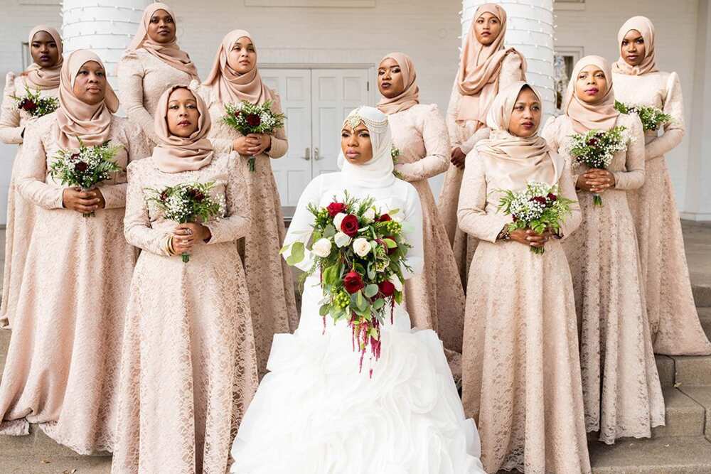 Traditional Muslim wedding dress