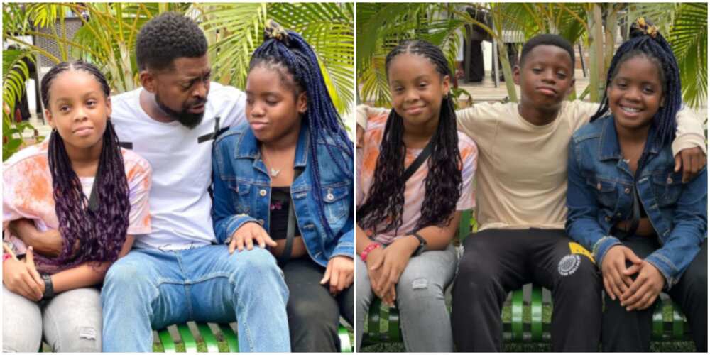 Basketmouth and his kids