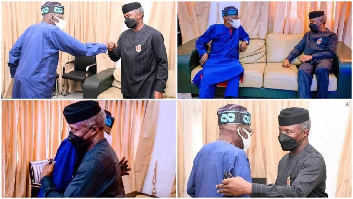 2023: VP Osinbajo meets Bola Tinubu in Abuja, photos emerge