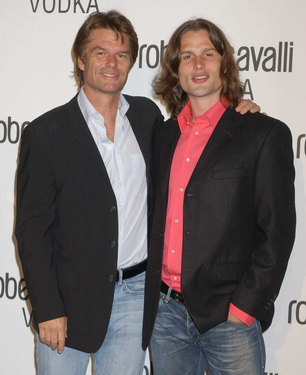 Does Harry Hamlin have a relationship with Dimitri?