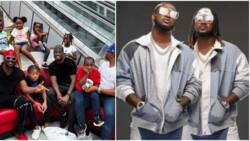 Nothing can break family bond: Peter & Paul Okoye of Psquare share sweet moments with their kids in Atlanta