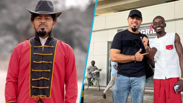 Ramsey Nouah says he Googled Lil Win and realised that he was big in Ghana, video goes viral
