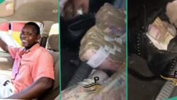 Rivers taxi driver discovers huge bag of money in his car, video emerges as he returns it