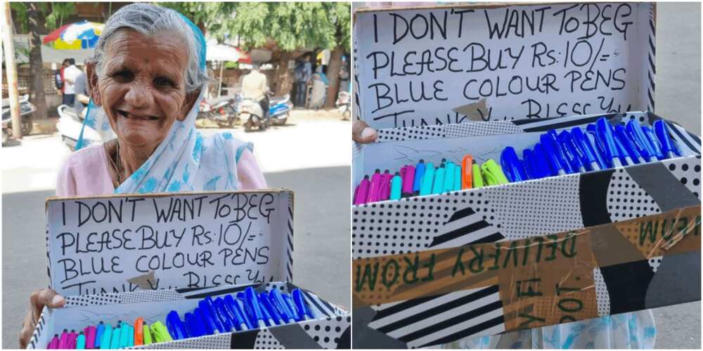 Ratan sells pen by the roadside