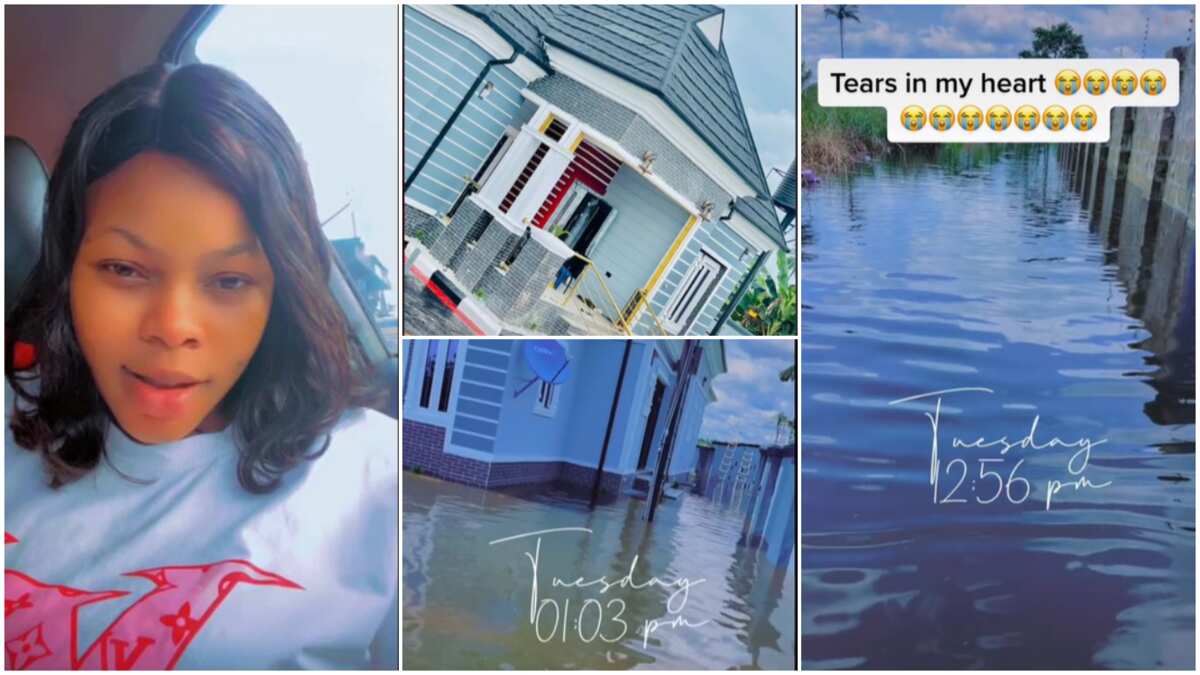 Watch the video of how this lady's house got flooded, she shows great sadness