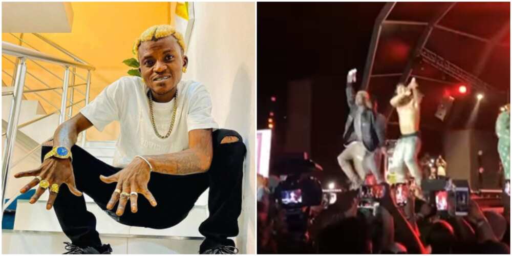 Portable joins Olamide on stage