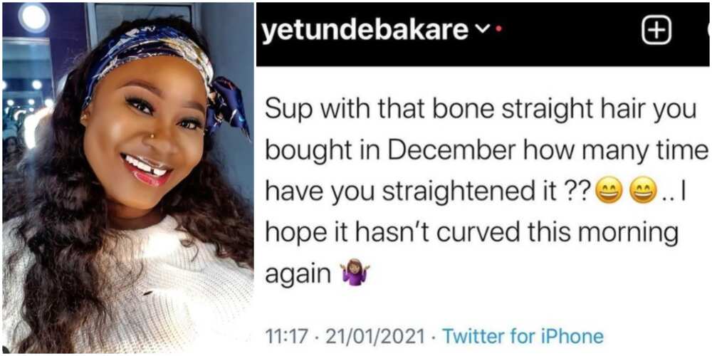 Actress Yetunde Bakare calls out popular vendors who sell fake bone straight  hair 