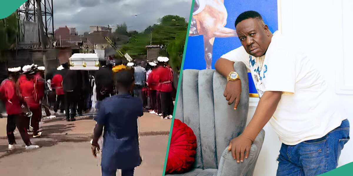 Check out how Mr Ibu was buried in his hometown that got many talking (video)