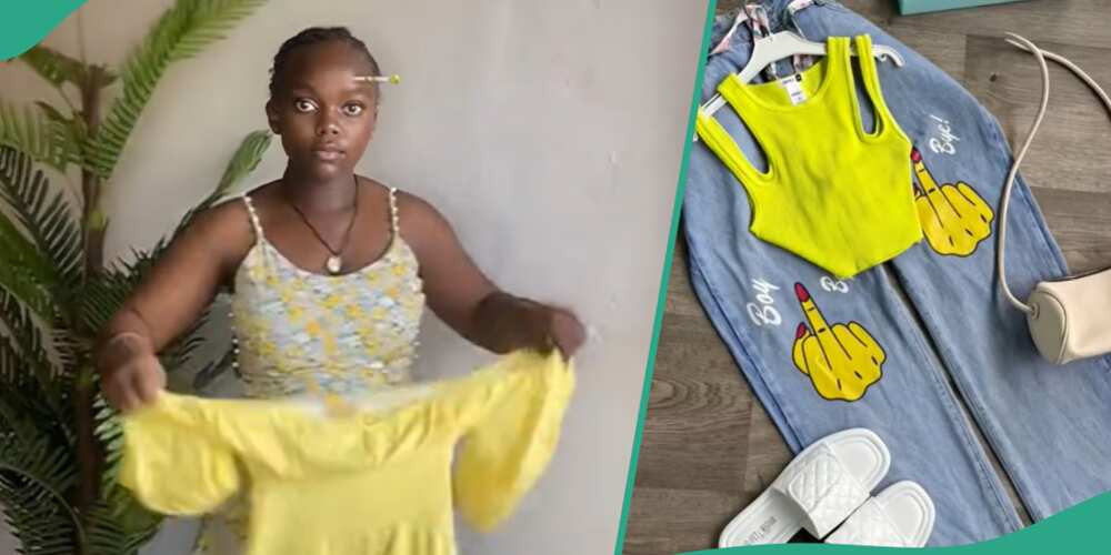 Nigerian lady shows her struggles as thrift vendor